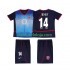 Camisola Arsenal Thierry Henry 14 Retro Criança Equipamento Segundo 2004 2002 Manga Curta